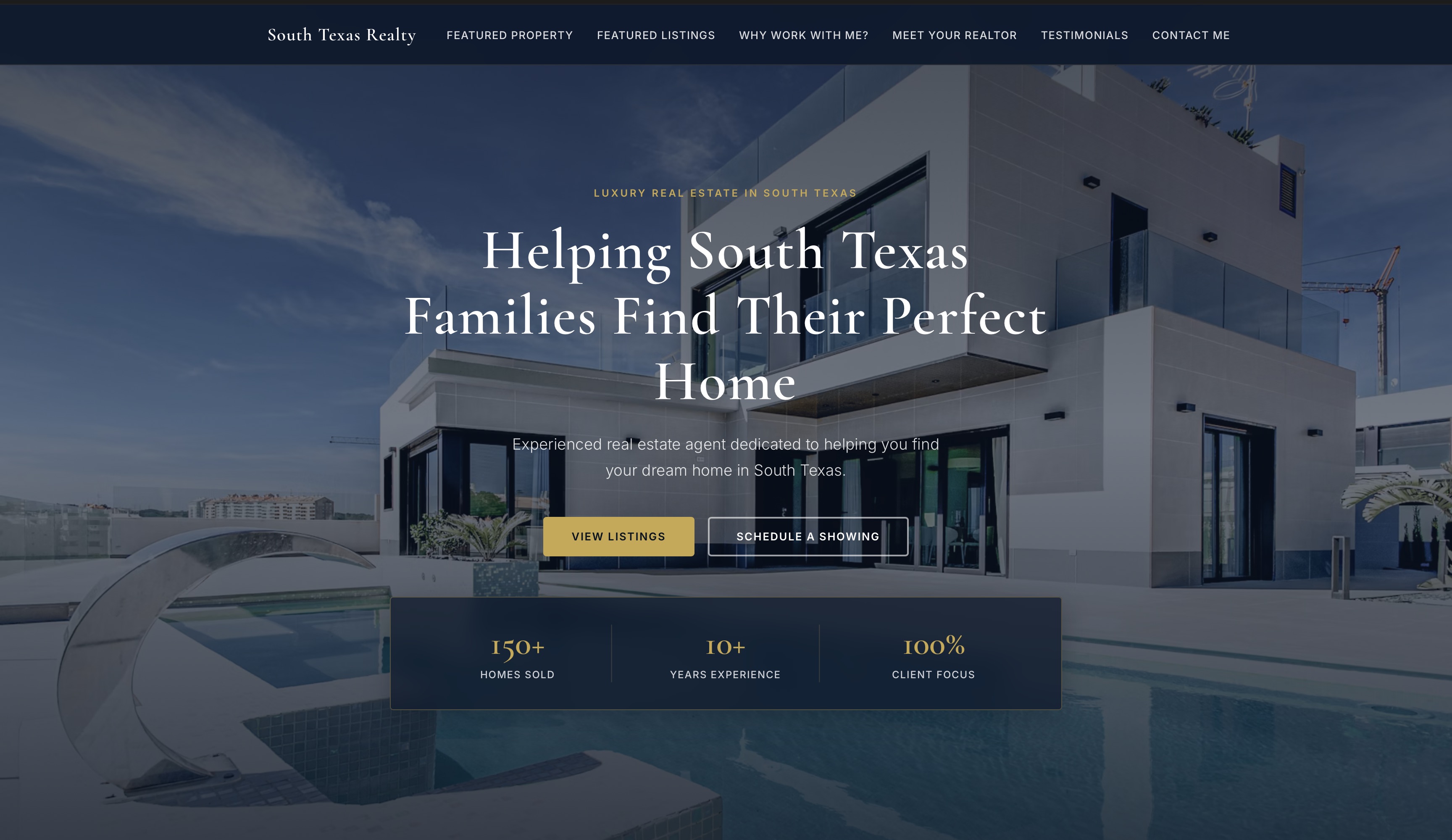 Real estate website preview
